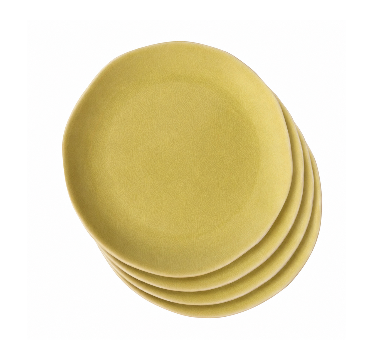 set de 4 assiettes plates genêt