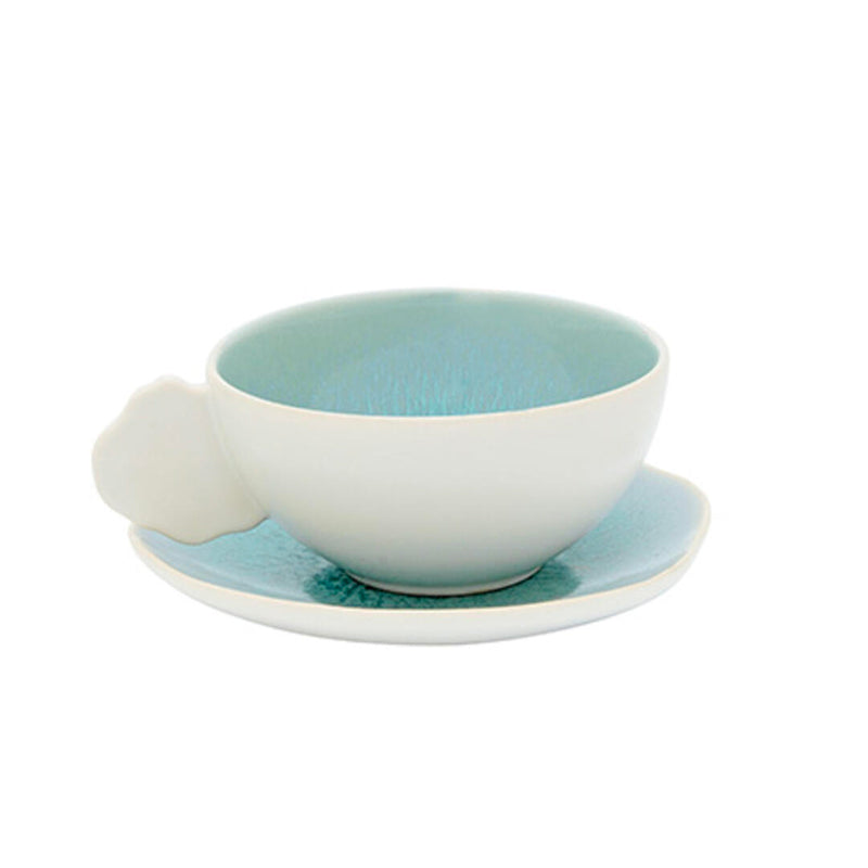 Tasse & Sous-Tasse M Atoll - céramique artisanale fabriquée en France | Jars Céramistes