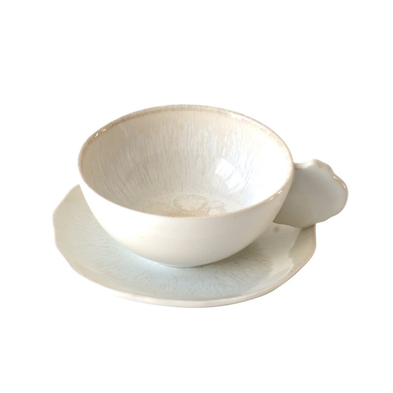 Tasse & Sous-Tasse M Perle - céramique artisanale fabriquée en France | Jars Céramistes