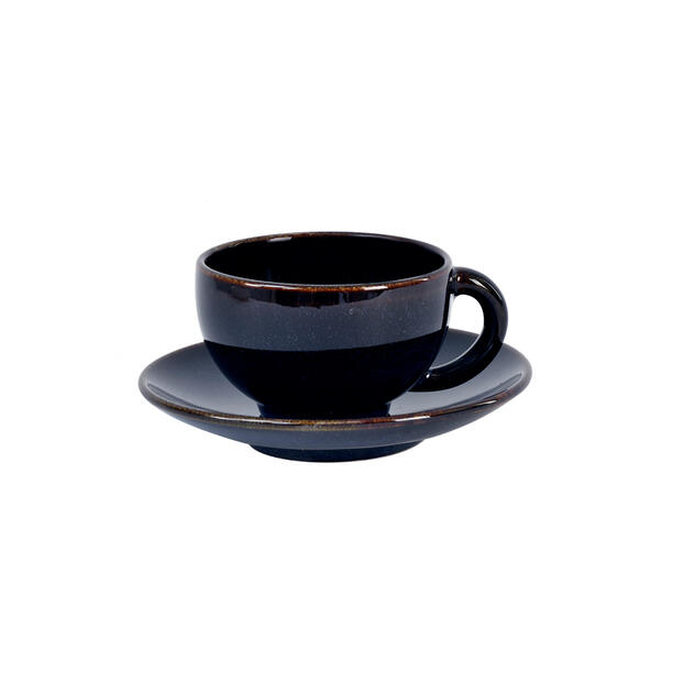 CUP & SAUCER - L TOURRON INDIGO