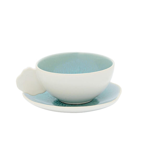 CUP & SAUCER - M PLUME ATOLL