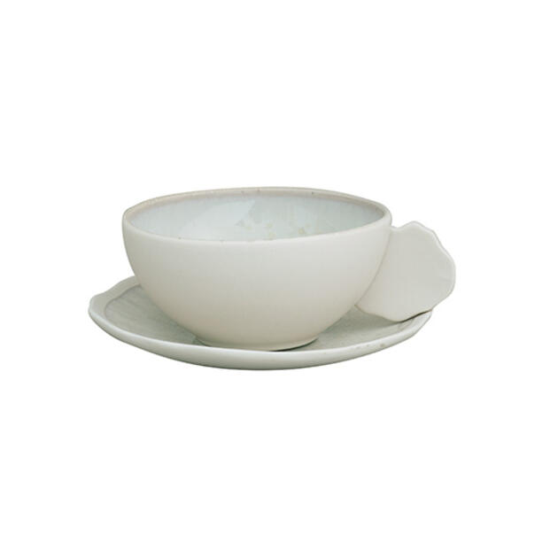 CUP & SAUCER - S PLUME NACRE