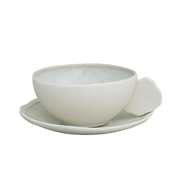 TASSE & SOUS-TASSE - M PLUME NACRE