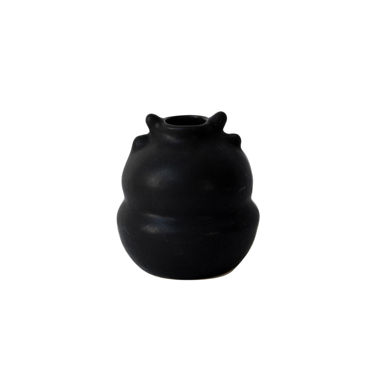 vase lucrece noir ceramic manufacturer