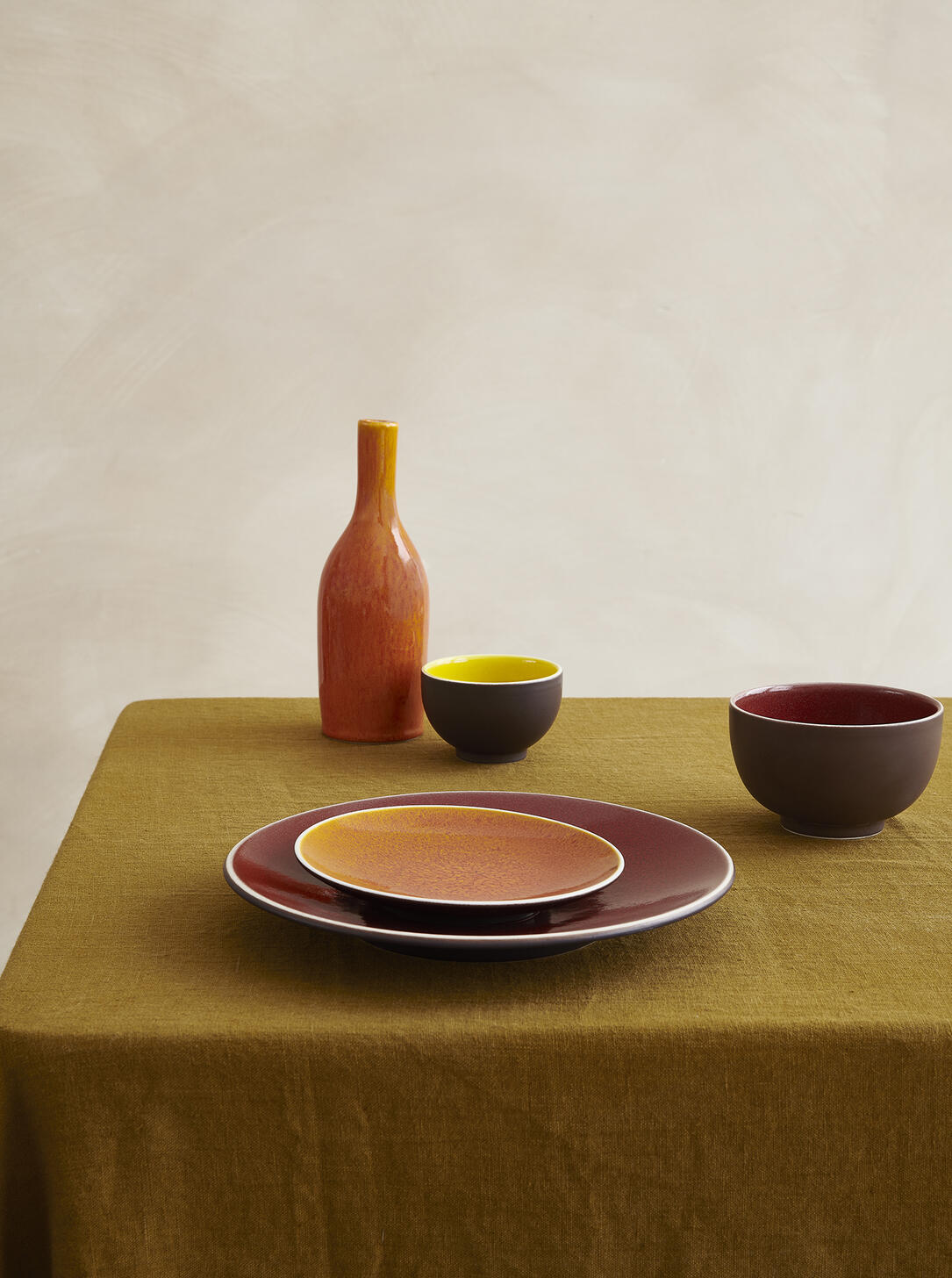 plate xxs tourron orange ceramic manufacturer