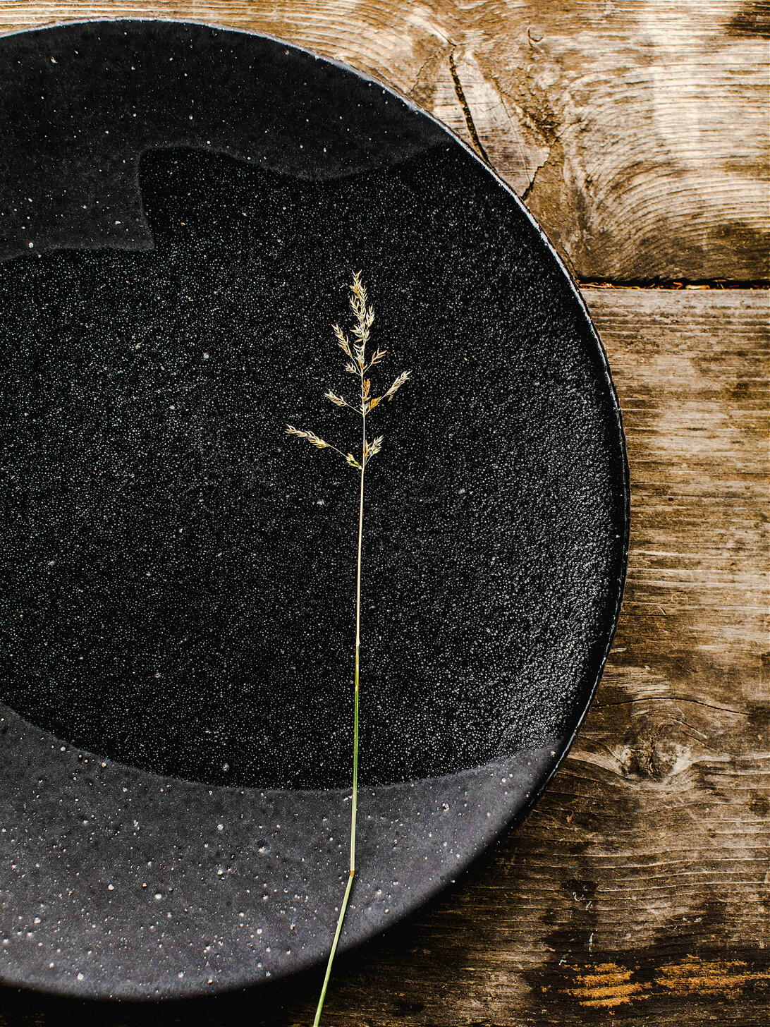 assiette ronde wabi noir fabricant céramique