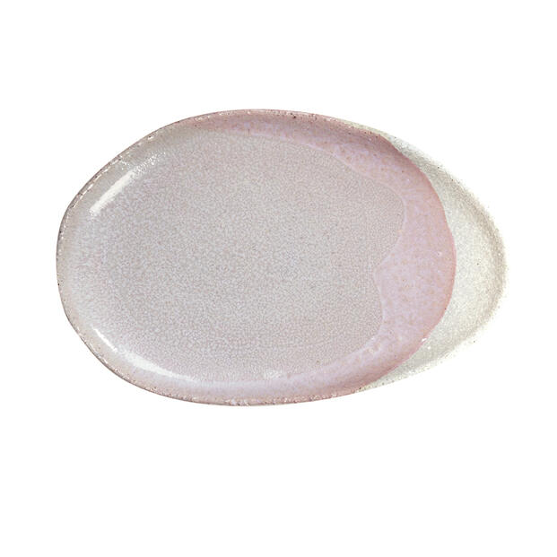 OVAL DISH S WABI ROSE