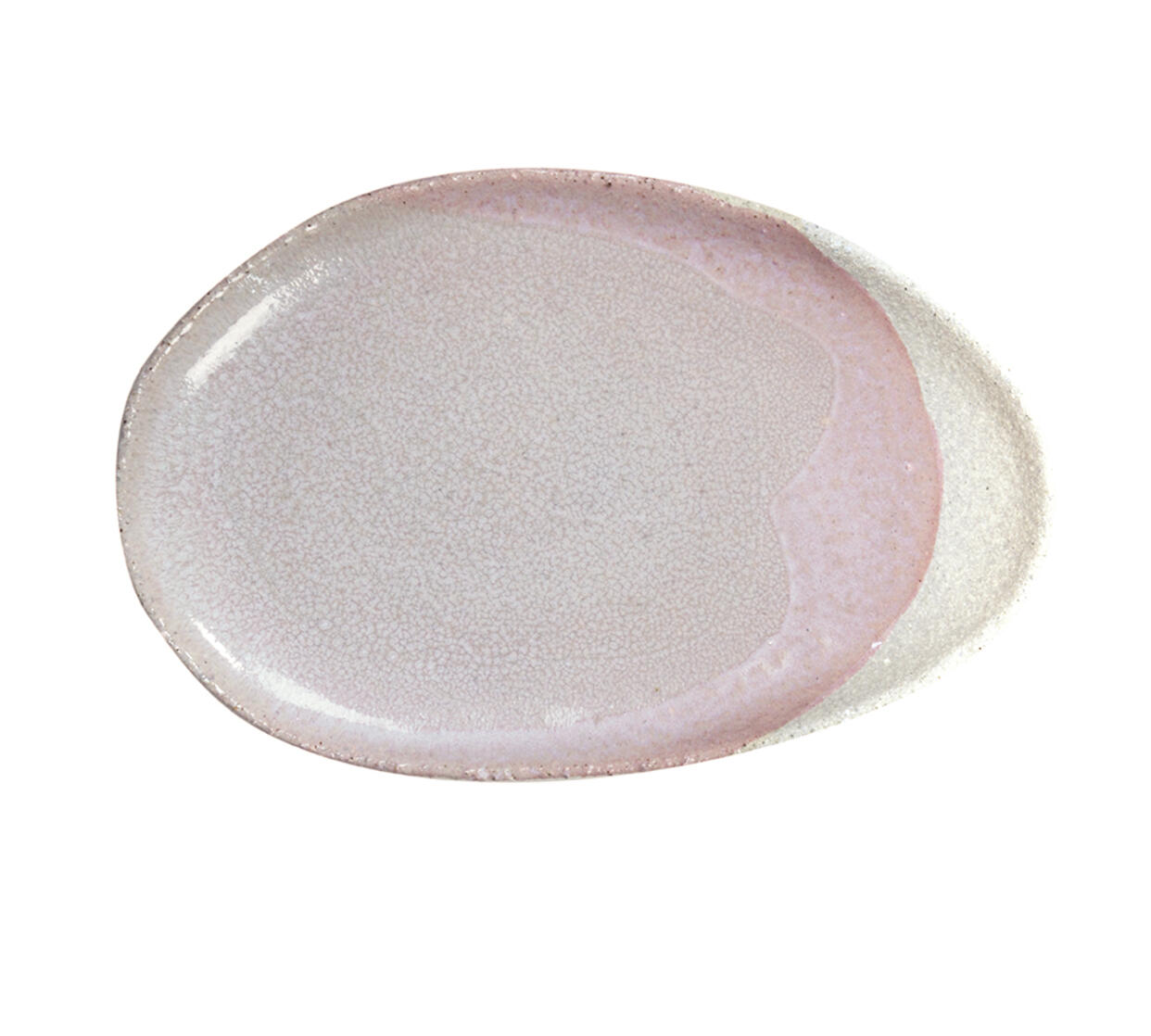 plat ovale s wabi rose fabricant céramique