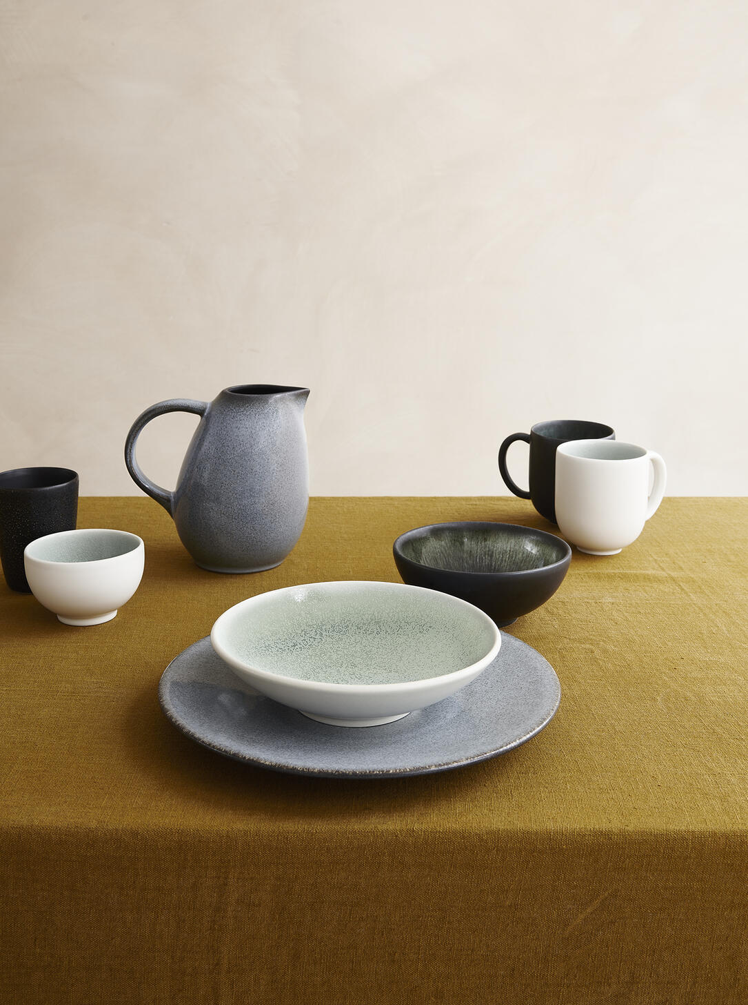 cup & saucer - l tourron écorce ceramic manufacturer