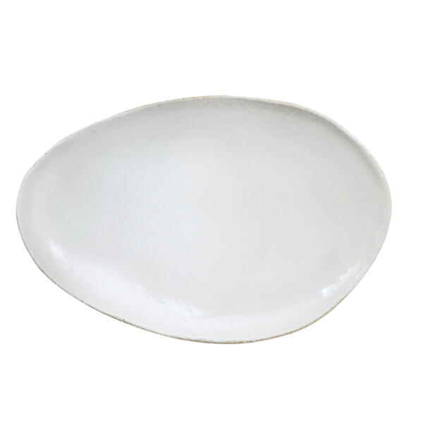 OVAL DISH L WABI BLANC