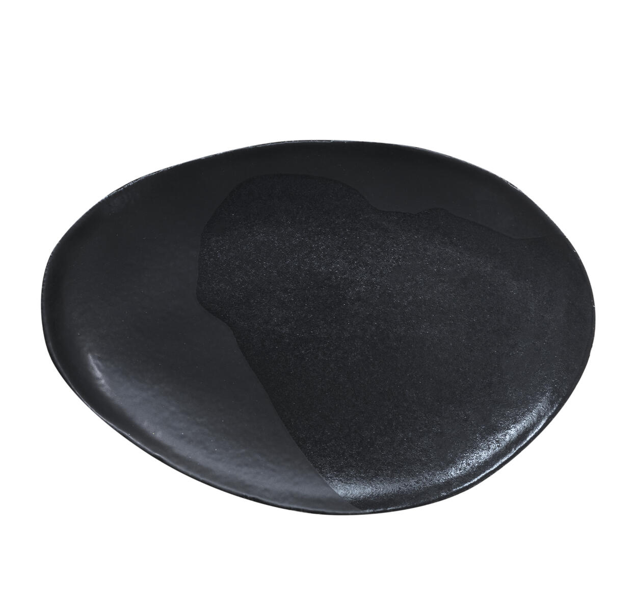 plat ovale l wabi noir fabricant céramique