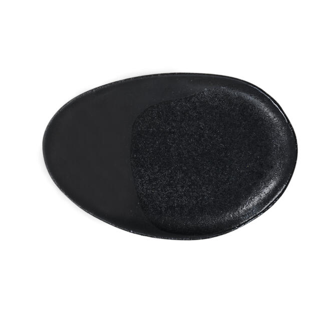 OVAL DISH S WABI NOIR