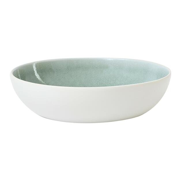 LARGE SERVING BOWL TOURRON EUCALYPTUS