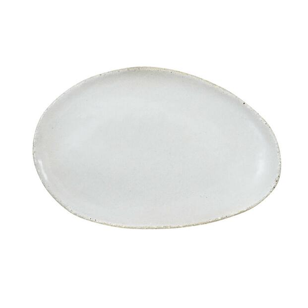 OVAL DISH S WABI BLANC