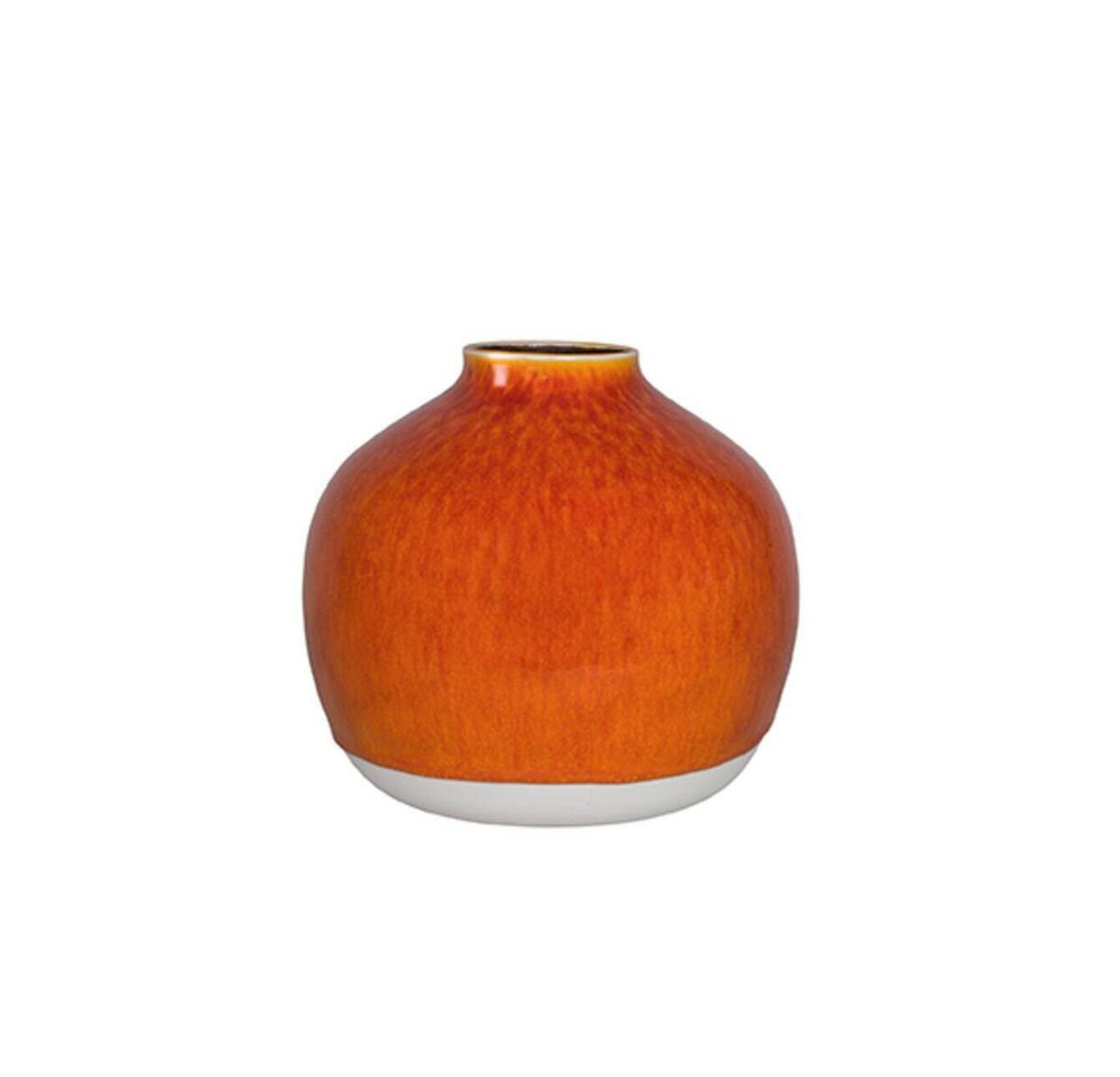 vase nefle orange ceramic manufacturer