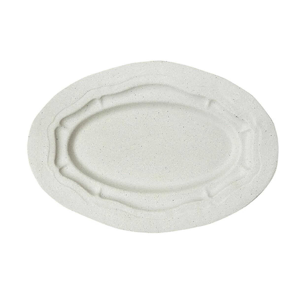 oval dish l refectoire sable mat ceramic manufacturer