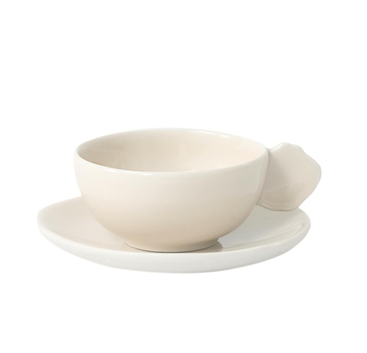 cup & saucer - m plume nude ceramic manufacturer