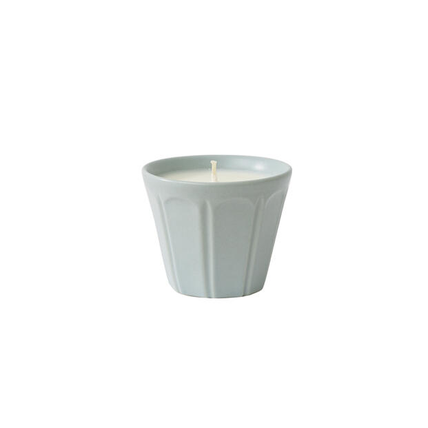 CANDLE CUP BLEU SATINE