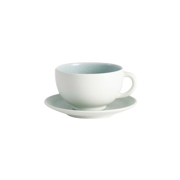 CUP & SAUCER - M TOURRON EUCALYPTUS