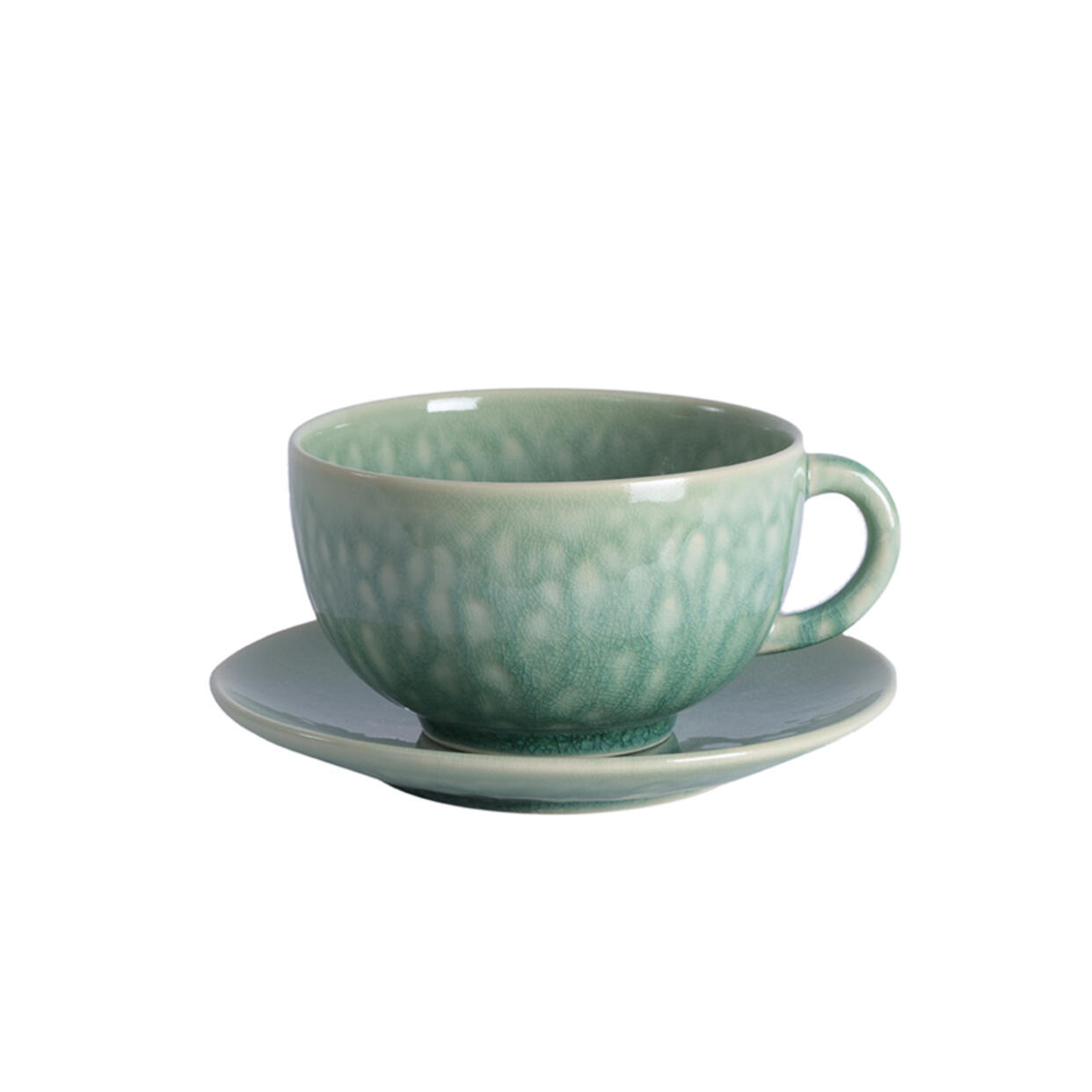 cup & saucer - l tourron jade ceramic manufacturer