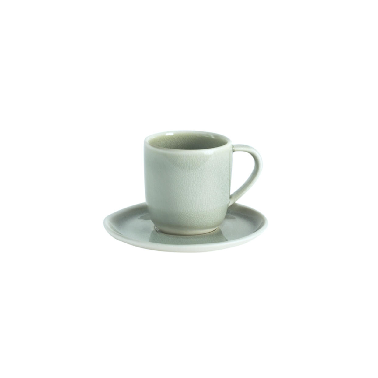 Tasse & sous-tasse espresso Maguelone cachemire céramique haut de gamme