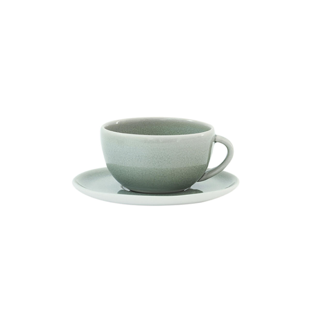 Tasse & sous-tasse thé Maguelone cachemire céramique haut de gamme