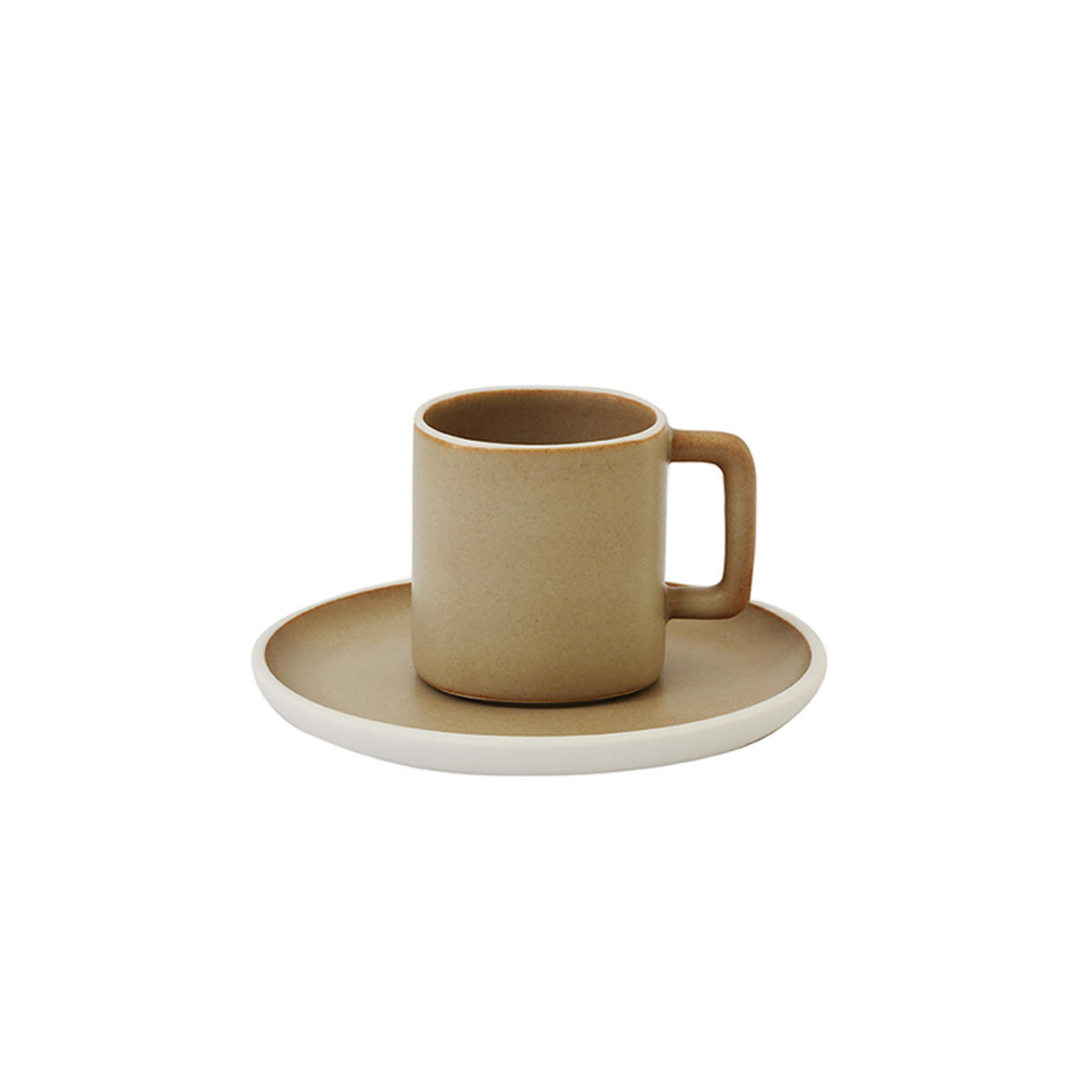 Handmade ceramic espresso cup & saucer Studio kraft
