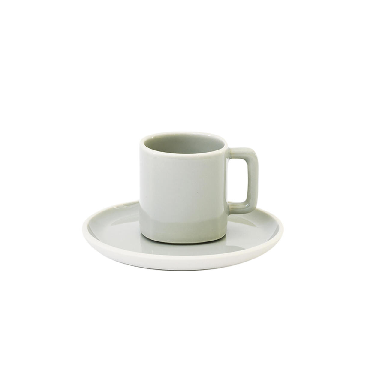 Handmade ceramic espresso cup & saucer Studio calque
