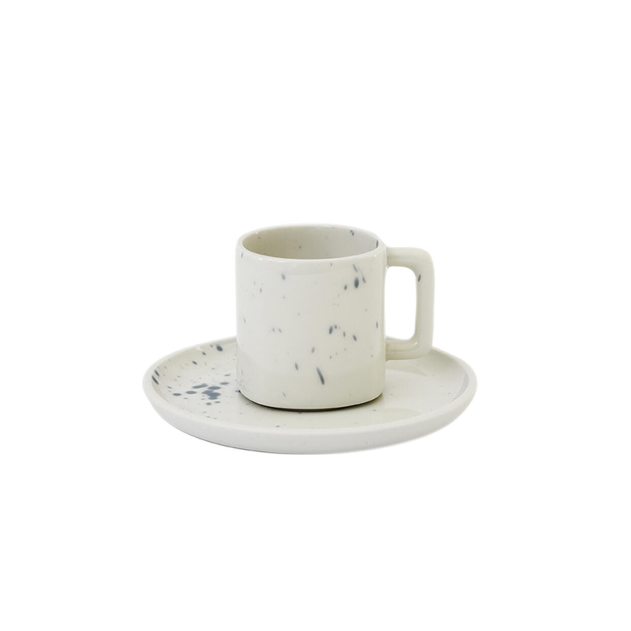 Handmade ceramic espresso cup & saucer Studio buvard