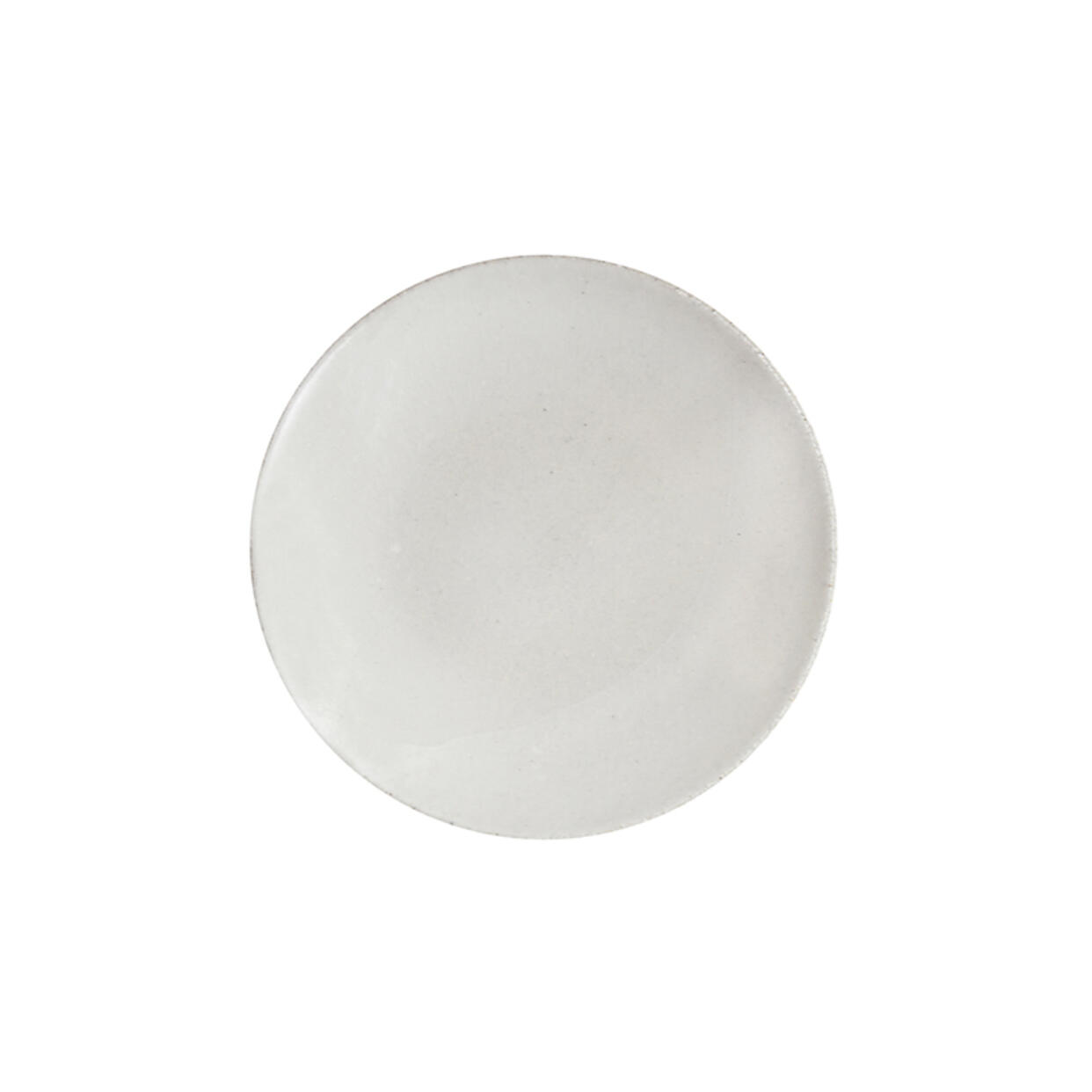 Round dessert plate Wabi blanc high-end ceramics