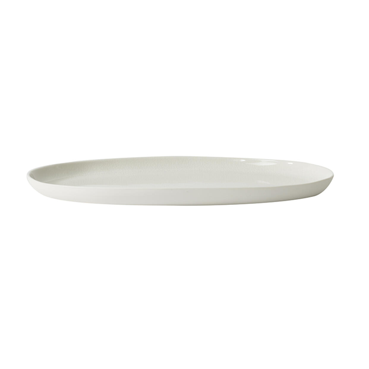 Oval tray Maguelone quartz high-end ceramic tableware