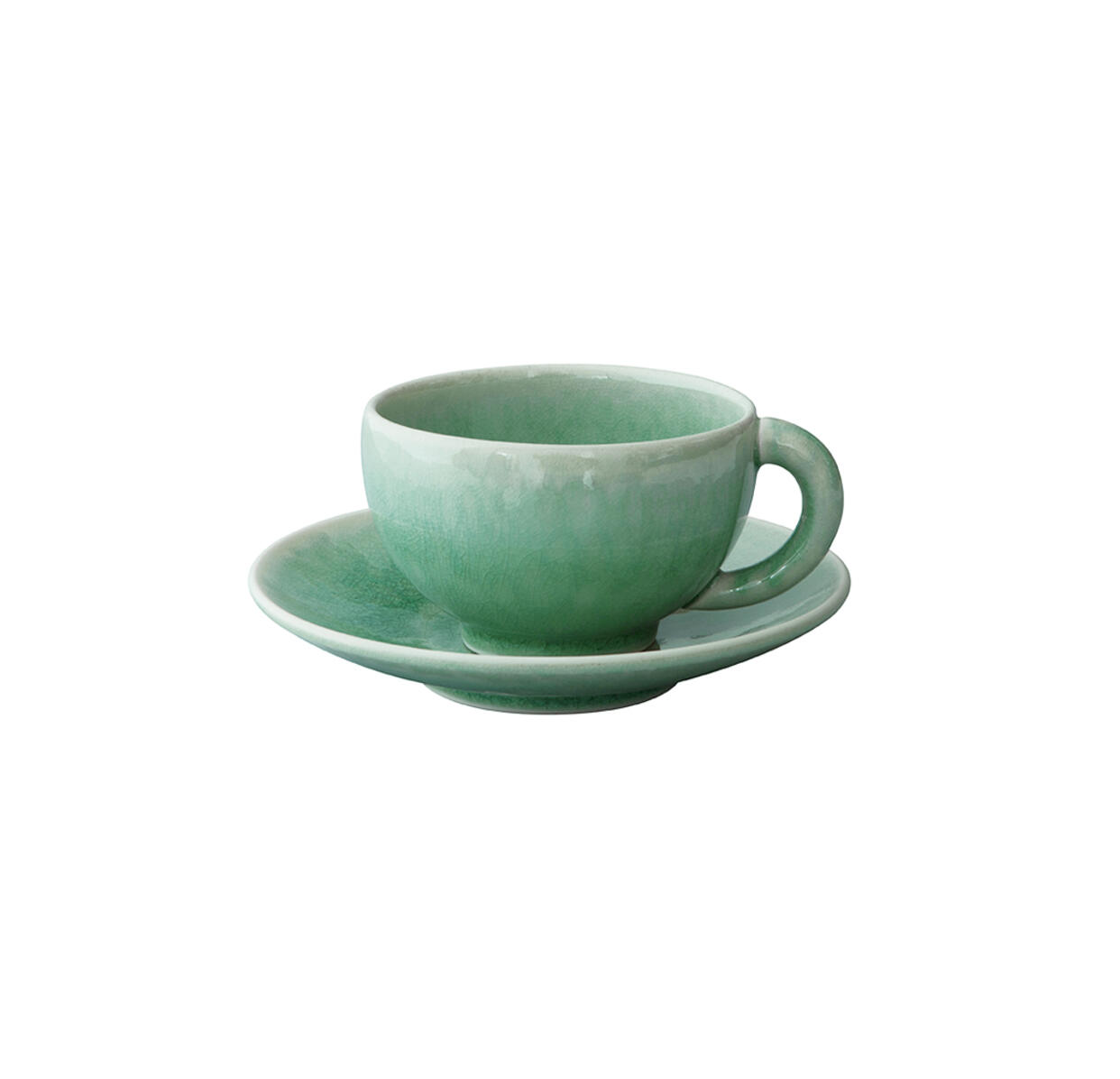cup & saucer - m  tourron  jade ceramic manufacturer