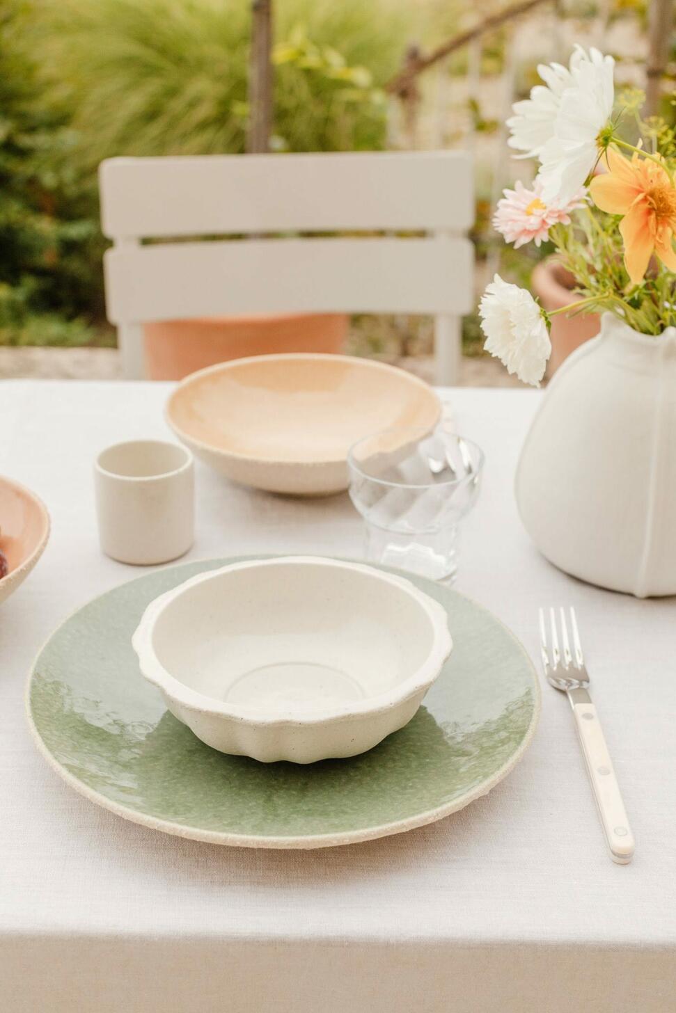 Assiette L Garrigue thym fabricant céramique