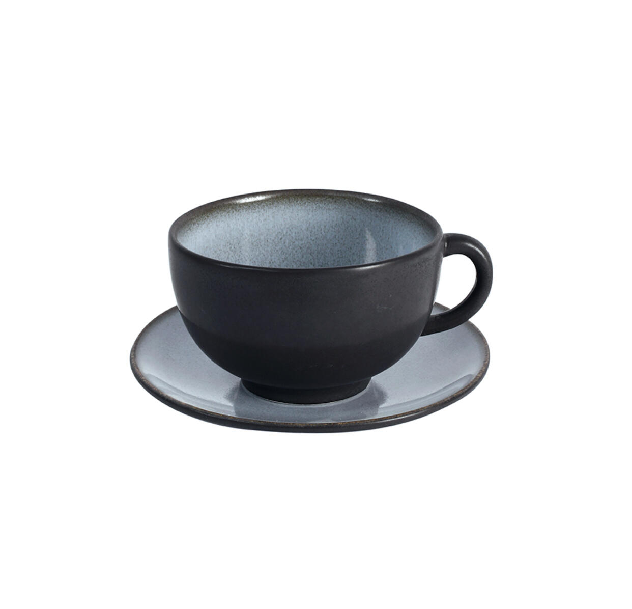 cup & saucer - l tourron écorce ceramic manufacturer