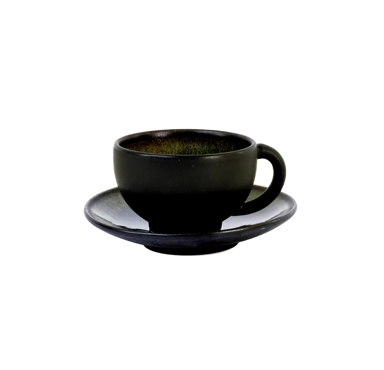 cup & saucer - m  tourron  samoa ceramic manufacturer
