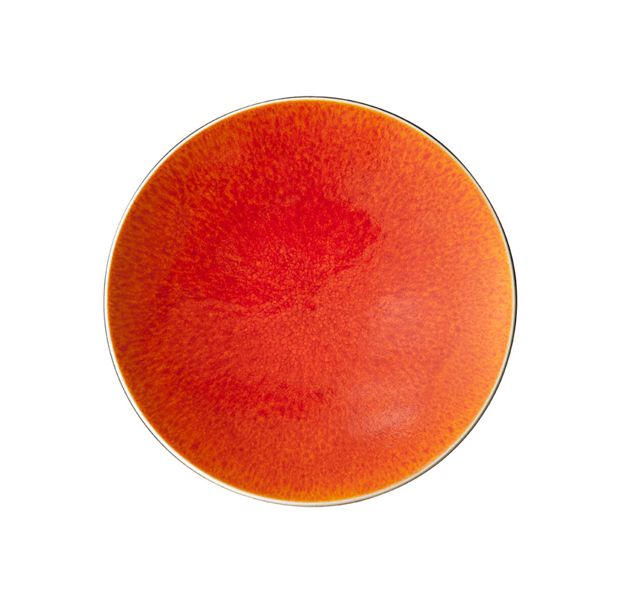 plate s tourron orange ceramic manufacturer
