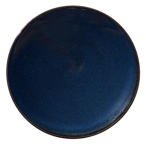 ROUND DISH TOURRON INDIGO