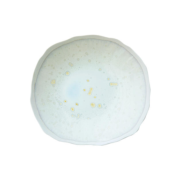 ASSIETTE S PLUME NACRE