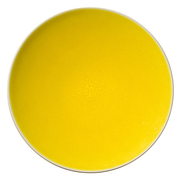 ROUND DISH TOURRON CITRON