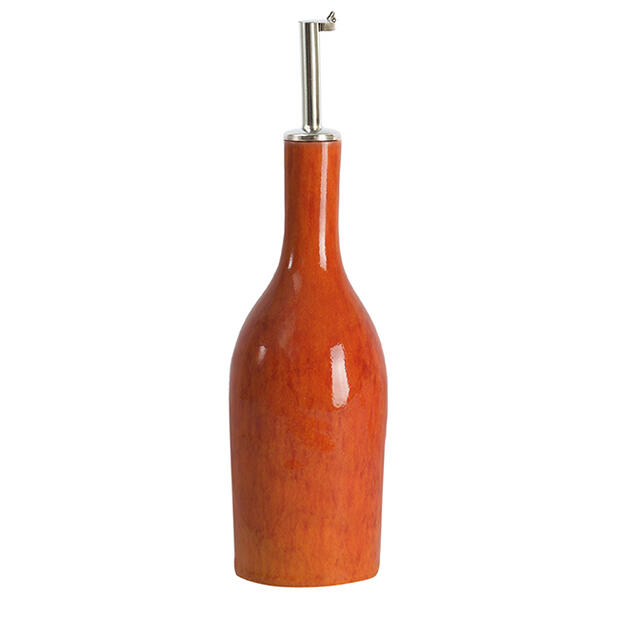 oil bottle tourron orange ceramic manufacturer