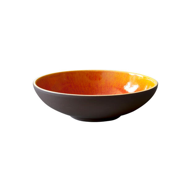 soup plate tourron orange ceramic manufacturer
