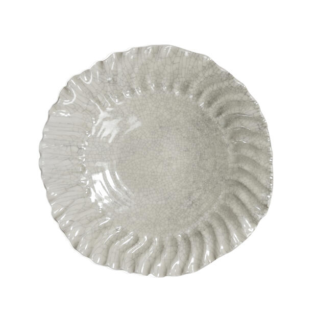ASSIETTE CREUSE XL DASHI QUARTZ CRAQUELE