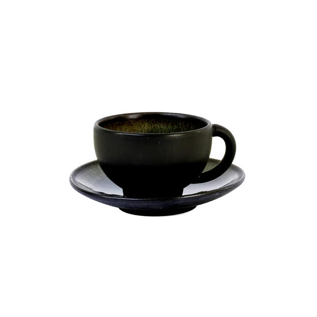 tasse und untertasse - m tourron samoa fabricant céramique